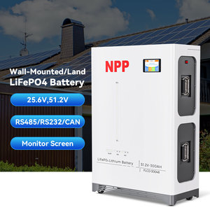 Station d'énergie portable à stockage d'énergie solaire murale, système CAN 51.2V 100Ah 200Ah 5-15KW, certifiée CE, IP55 - Product Image 1