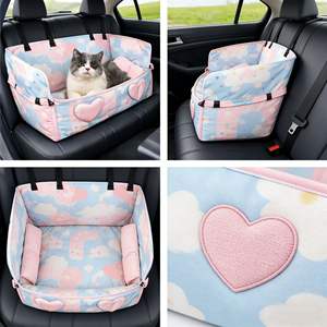 Nid de voiture pour animaux de compagnie en tissu imperméable, lavable, pliable, grand espace pour chiens de petite et moyenne taille, voyage en voiture, vente directe d'usine - Product Image 4