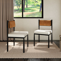 Chaises de salle à manger de luxe nordique haut de gamme, design rétro simple pour la maison, chaises décontractées