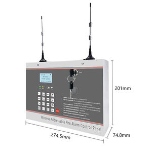 Panneau de commande d'<span class=keywords><strong>alarme</strong></span> incendie <span class=keywords><strong>sans</strong></span> <span class=keywords><strong>fil</strong></span> adressable DELING NW-6000, métal, 250 points, 300 m RF, distance de réception 433,92 MHz, systèmes d'<span class=keywords><strong>alarme</strong></span> - Product Image 5