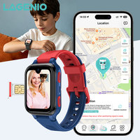 Montre connectée pour enfants LAGENIO 2026 4G AI avec GPS, LBS, WIFI, appel vidéo HD, étanche IP68, caméra 5MP, Android 8.1, SOS