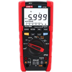 Multimètre numérique UT196 True RMS haute tension AC/DC, plage automatique, testeur solaire photovoltaïque intelligent NCV, outil d'entretien pour électricien - Product Image 5