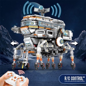 Reobrix 99003 1378 pièces Ensemble de blocs de construction de machine spatiale de science-fiction à propulsion électrique, petites briques pour <span class=keywords><strong>jeu</strong></span> créatif - Product Image 5