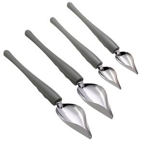 Set di Cucchiai Professionali di Precisione per Decorazione Culinaria in Acciaio Inox, Cucchiai da Chef per Decorazione, Cucchiai Filtranti per Cioccolato - Product Image 3