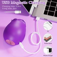 Vibrateur en forme de rose Jouet en silicone violet pour femmes pour son plaisir Design discret