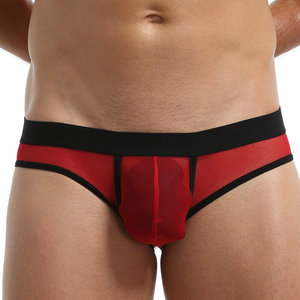 Nuevo Mundo de compras en línea de malla liso mens ropa interior de los hombres sexy bikini boxeador breve - Product Image 5