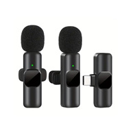 Microphone Lavalier Sans Fil K9 Portable pour Enregistrement Audio et Vidéo, Mini Micro pour Téléphone Android, Diffusion en Direct et Jeux
