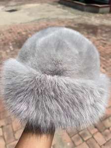 Promosi Topi Bucket Wanita Mongolia Baru, Tebal, Hangat, Modis, Anti Angin dan Anti Dingin - Product Image 4