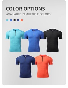 <b>Men's</b> Oversized High Collar Knitted Quick Dry Formal <b>Shirts</b> with Digital Printing-Breathable Anti-UV Eco-Friendly Workouts - Product Image 4