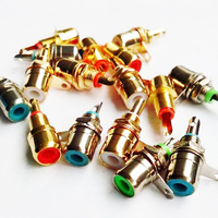 Adaptateurs RCA Femelle Lotus - Montage sur Panneau de Châssis |   Connexion audio haute fidélité pour amplificateurs, mixeurs et équipements audio professionnels