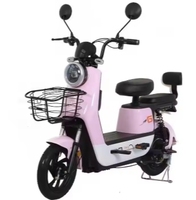 Scooter électrique en gros, vélo électrique 48V 12/20Ah 350W/500W, 2 roues, moteur sans balais numérique à longue portée pour adultes