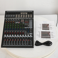 Console de mixage audio professionnelle Magic12 à 12 canaux, stéréo, avec alimentation fantôme 48V, Bluetooth, USB, effets DSP, pour scène et live