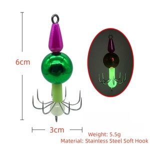 <span class=keywords><strong>Crochet</strong></span> d'assistance de <span class=keywords><strong>pieuvre</strong></span> à haute luminosité avec <span class=keywords><strong>crochet</strong></span> souple <span class=keywords><strong>en</strong></span> acier inoxydable pour la pêche au calmar et à la seiche - Product Image 2