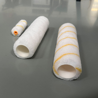 Rouleau de peinture en mousse haute densité avec noyau en plastique pour peinture murale lisse et projets de bricolage décoration de la maison