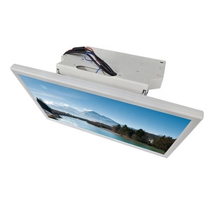 Écran LCD 18,5 <span class=keywords><strong>pouces</strong></span> pliable avec ressort à gaz pour bus, lecteur 24V, écran publicitaire mural ou de plafond pour bus longue distance - Product Image 2