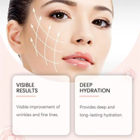 Crème hydratante pour le visage à base d'eau, vegan, crème de beauté, hydratation intense, crème pour le visage, étiquette privée personnalisée OEM/ODM