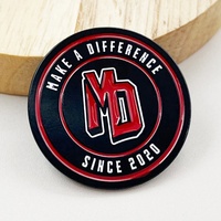 Broche en métal personnalisée avec logo de marque, émail souple, pour uniforme d'équipe, lettres et nom, emblème de membre de l'équipe, vente en gros