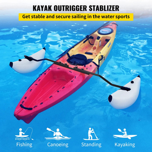 Professional PVC Inflatable Kayak Outrigger Stabilizer <b>Float</b> Kit Sidekick Arms for Canoe <b>Fishing</b> Boat - Product Image 3