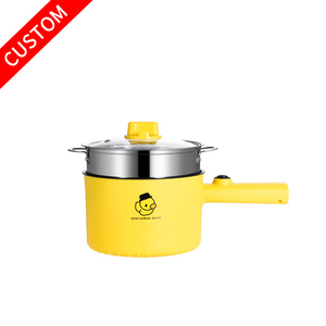 Mini Pot à soupe antiadhésif avec Logo personnalisé, Pot à soupe à une ou deux couches, cuisson électrique - Product Image 1