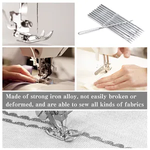 Agulhas para máquina de costura industrial, preço competitivo, boa qualidade, ferramenta artesanal, conjuntos de agulhas de máquina de costura