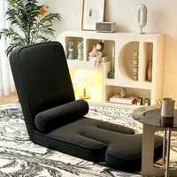 Canapé de sol pliable, fauteuil tatami inclinable individuel pour chambre, baie vitrée, balcon et dortoir, siège lounge pour petits espaces