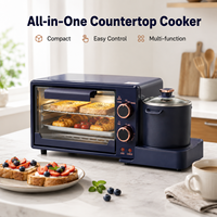 Gaufrier électrique mini multifonction 4-en-1 de haute qualité avec surface antiadhésive pour usage domestique