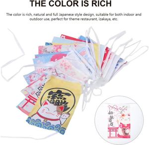 Banderines de Estilo Japonés para Decoración de Fiestas, Impermeables, para Interiores y Exteriores, Suministro de Fábrica Personalizado - Product Image 3