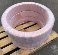 Tube en cuivre déoxydé au phosphore ASTM B280 C12200 en forme de pancake, diamètre extérieur 1/4 pouce, épaisseur 0,032 pouce