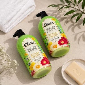 Vintage Garden <b>Moisturizing</b> <b>Shampoo</b> <b>with</b> Glycerin and Conditioning Agents for Soft and Manageable Hair 950 ml Olivia - Product Image 2
