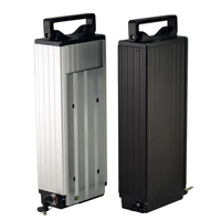 Boîte en aluminium pour batterie de vélo électrique 52V 48V 36V 20AH 26AH 28AH, batteries au lithium de grande capacité, batterie de vélo électrique avec feu arrière