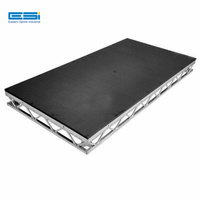 Plate-forme de scène portable pour événement de concert intérieur extérieur cadre de scène en aluminium structure en treillis