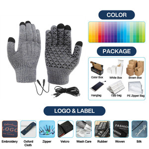 Guantes Térmicos Mydays para Exteriores, Ligeros, <span class=keywords><strong>con</strong></span> Pantalla Táctil, Antideslizantes, Económicos, <span class=keywords><strong>con</strong></span> USB, para Invierno, Pesca, Correr, Motociclismo - Product Image 3