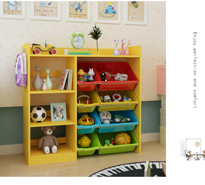 Armario de gran capacidad para niños, estante de almacenamiento de juguetes, armario de ropa para niños, estantería de cohete - Product Image 3