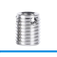 FH-Flight M2-M24/Customized Type 307 308 SUS303 Stainless Steel Self Tapping Fully Threaded Metric Thread Inserts Three Holes 6H
