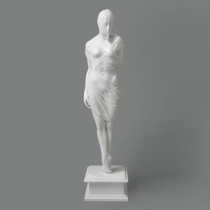 Décoration d'intérieur design moderne sculptée à la main <span class=keywords><strong>statue</strong></span> en <span class=keywords><strong>marbre</strong></span> blanc grandeur nature avec <span class=keywords><strong>voile</strong></span> - Product Image 5
