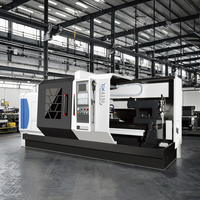 Tour CNC horizontal à banc plat robuste automatique CK6150, acier inoxydable, broche simple, moteur 220V, commande GSK