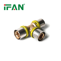 Système de raccordement à sertir IFAN pour tubes multicouches, raccords PEX, raccords de plomberie en laiton, raccords à sertir pour gaz, raccords de tuyauterie PEX-AL-PEX