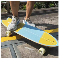Planche à roulettes pour adultes personnalisée à grande vitesse pour débutants planche de marche portable en queue de poisson pour enfants et planche de surf terrestre