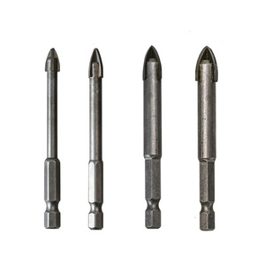Guest Quality Masonry Drill Bit Set Hex Shank Spiral Straight Flute Bright Finish For Concrete Ceramic Glass Walls - Product Image 1