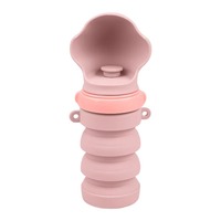 Bouteille d'eau pliable en silicone écologique pour animaux de compagnie, idéale pour les promenades et la boisson en extérieur