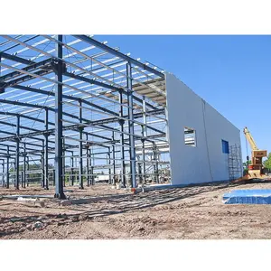 Prefabricated steel frame metal building steel structure building warehouse supplies