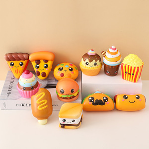 Juego de Juguetes Blandos y Aromáticos de Pan de Alta Calidad, Juguete Antiestrés Realista de Tostada con Mantequilla, Decoración de Escritorio, Juguetes para Apretar de TPR, Juguetes Promocionales - Product Image 5