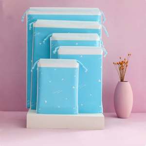 Waterproof Transparent PVC Sport Shoe <b>Bags</b> with Pull <b>String</b> Closure Custom Printed Commercial Grade Affordable - Product Image 1