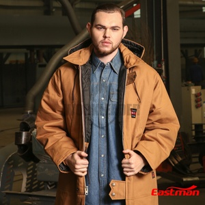 Parka de travail d'hiver isolée pour homme, 100 % coton, ignifuge, protection contre les risques électriques, 4 couches, chaude et résistante aux flammes - Product Image 2