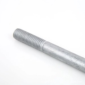 Acier au carbone galvanisé à chaud M3 M4 M5 M6 M8 <span class=keywords><strong>M10</strong></span> M12 M14 M16 M18 M20 M24 M27 M30 <span class=keywords><strong>goujon</strong></span> à tige à une extrémité boulons filetés à une tête - Product Image 1
