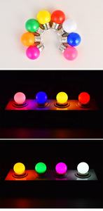 G45 E27 B22 0.5W 3000k प्लास्टिक रंग बल्ब एलईडी फिलामेंट लाइट लैंप बल्ब निर्माता - Product Image 5