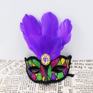 <span class=keywords><strong>Venise</strong></span> peint masque beauté fête et danse événement princesse masque en gros Halloween Costume danse fête plume masque - Product Image 1