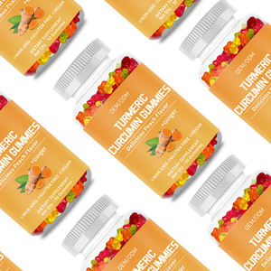 OEM Private Label Vegane Kurkuma-Ingwer-Gummis Gelenkunterstützende Nahrungsergänzungsmittel Kurkuma-Gummis mit Schwarzem Pfeffer - Product Image 3