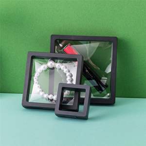 3D Floating Eco-Friendly <b>Display</b> <b>Case</b> Clear ABS Collectible Holder for Coins Jewelry Gems Small Antiques 360 Visibility - Product Image 6