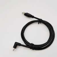 Cable de datos de codo en ángulo de 90 grados, carga rápida, USB tipo C 30/28/26 Awg, impresora de cobre puro, ordenadores de metal en ángulo recto